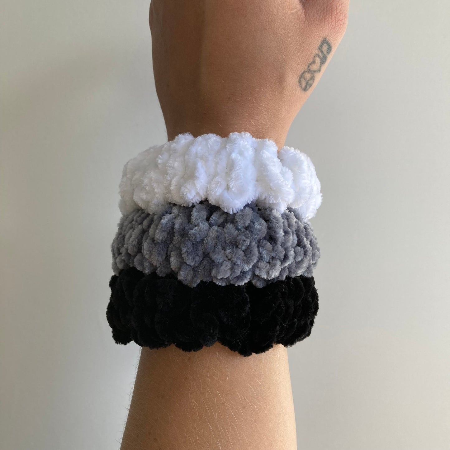 Crochet Velvet Scrunchies