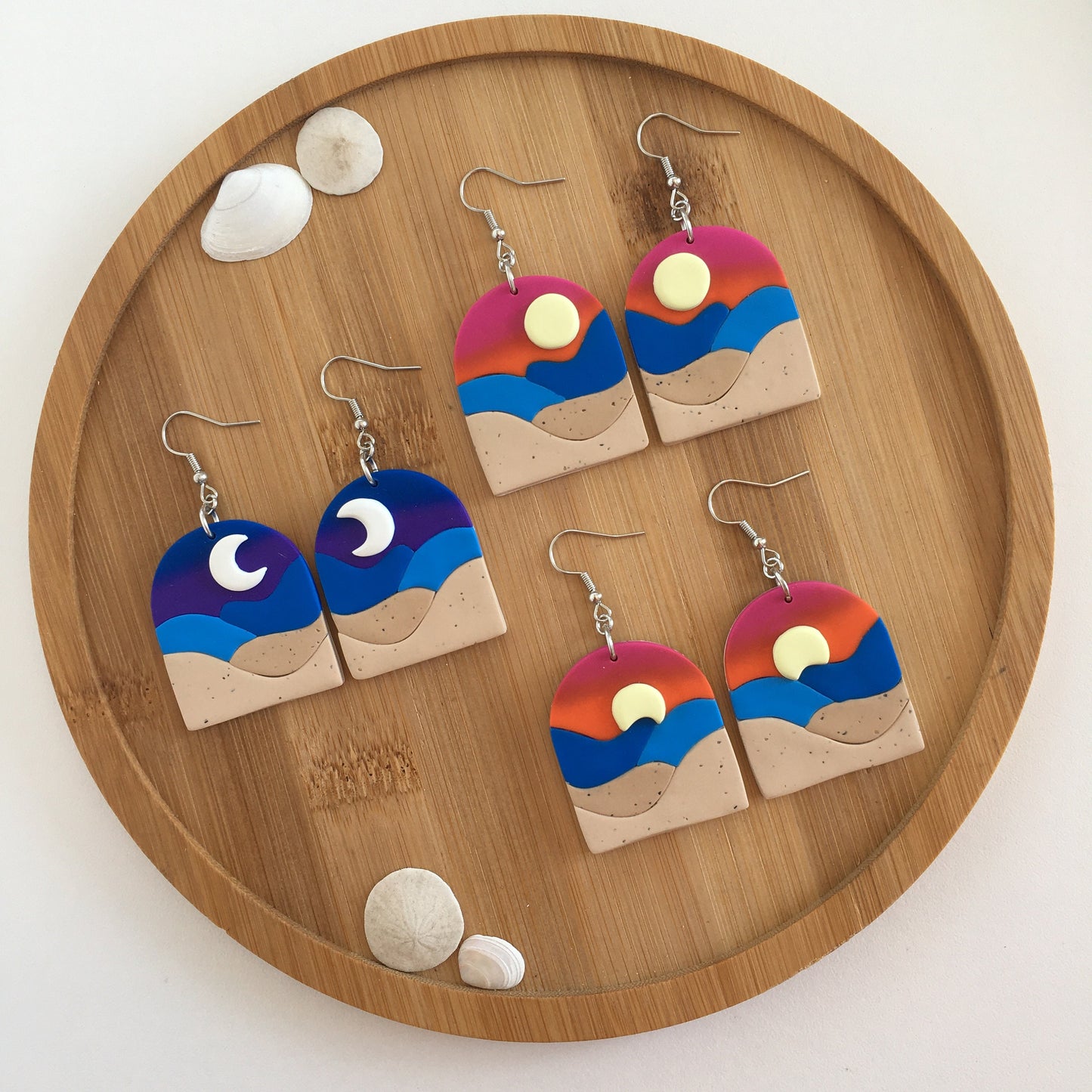 Sunset & Midnight Dangle Earrings