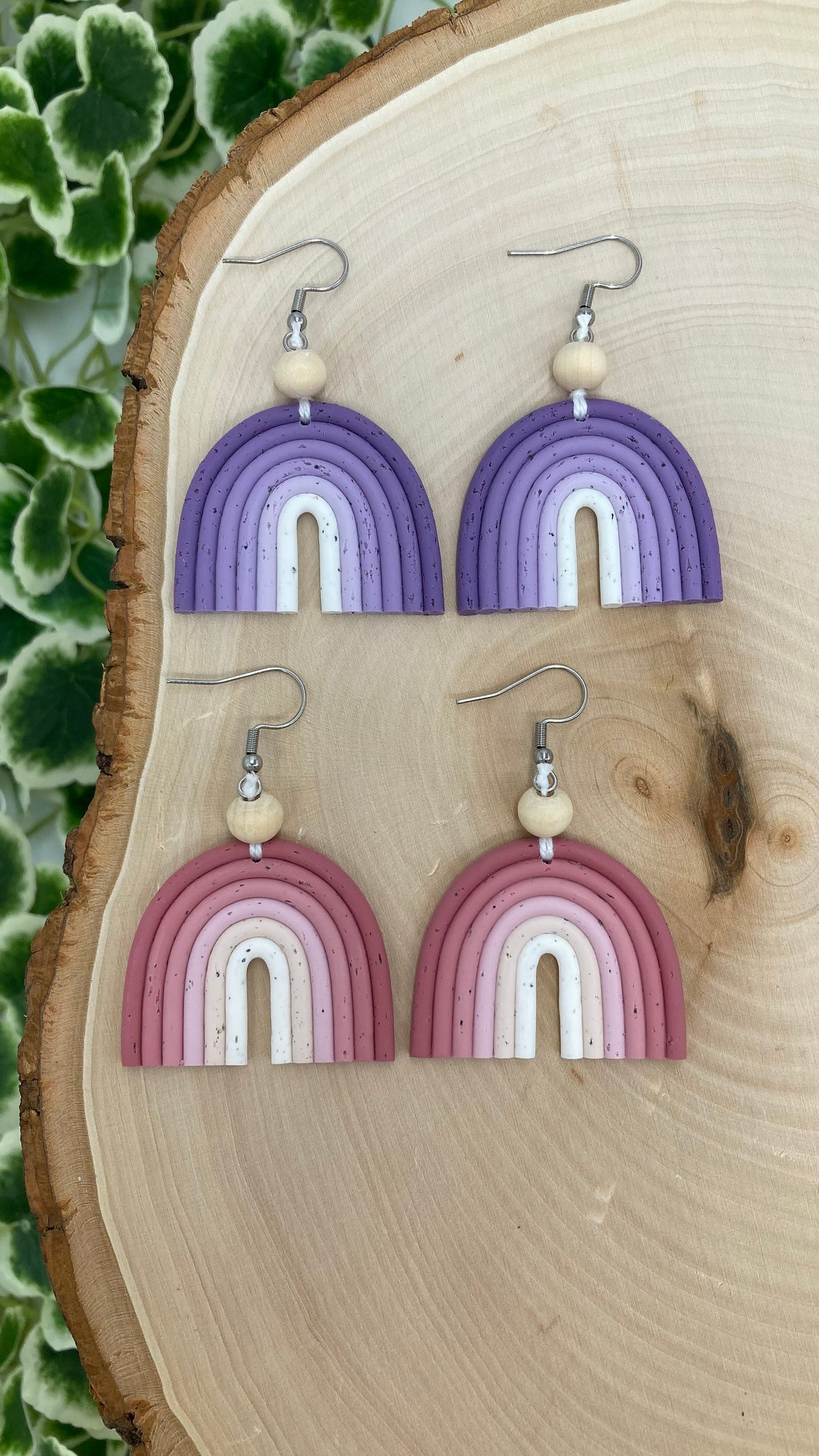 Macrame Ombre Rainbow Earrings