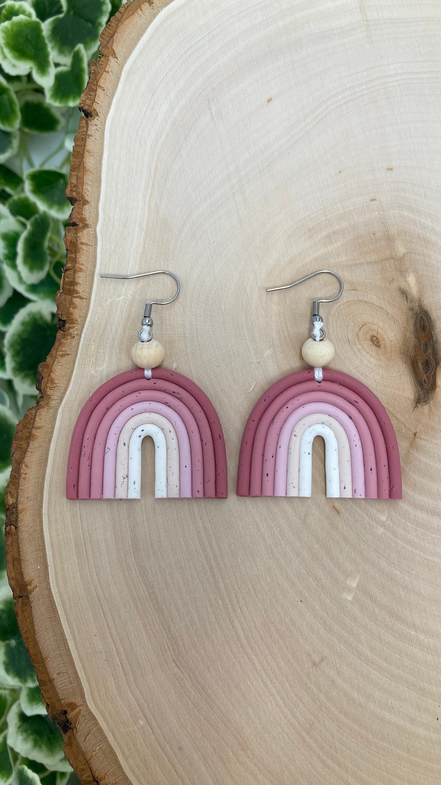 Macrame Ombre Rainbow Earrings