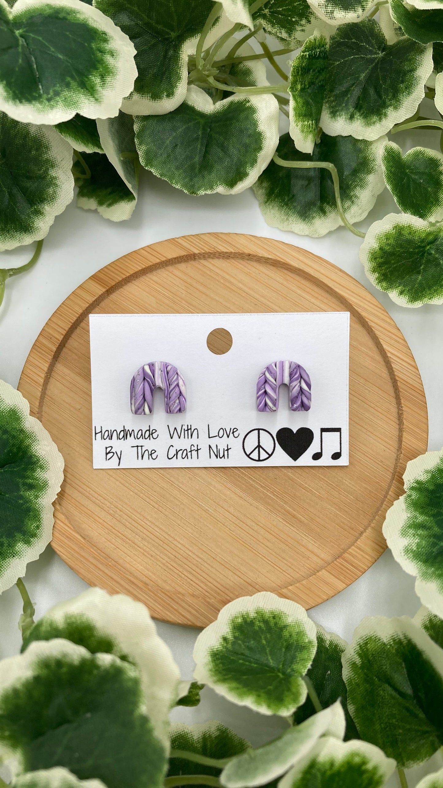 Marbled Knit Sweater Studs