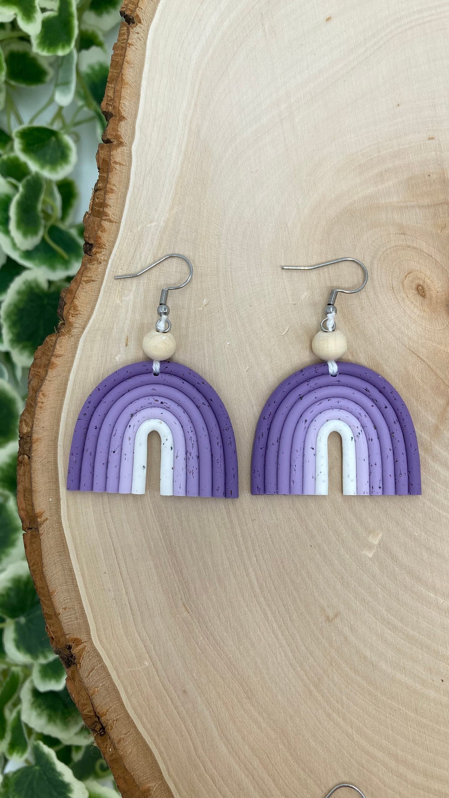 Macrame Ombre Rainbow Earrings